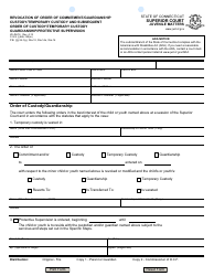 Document preview: Form JD-JM-76 Revocation of Order of Commitment/Guardianship Custody/Temporary Custody and Subsequent Orderof Custody/Temporary Custody Guardianship/Protective Supervision - Connecticut