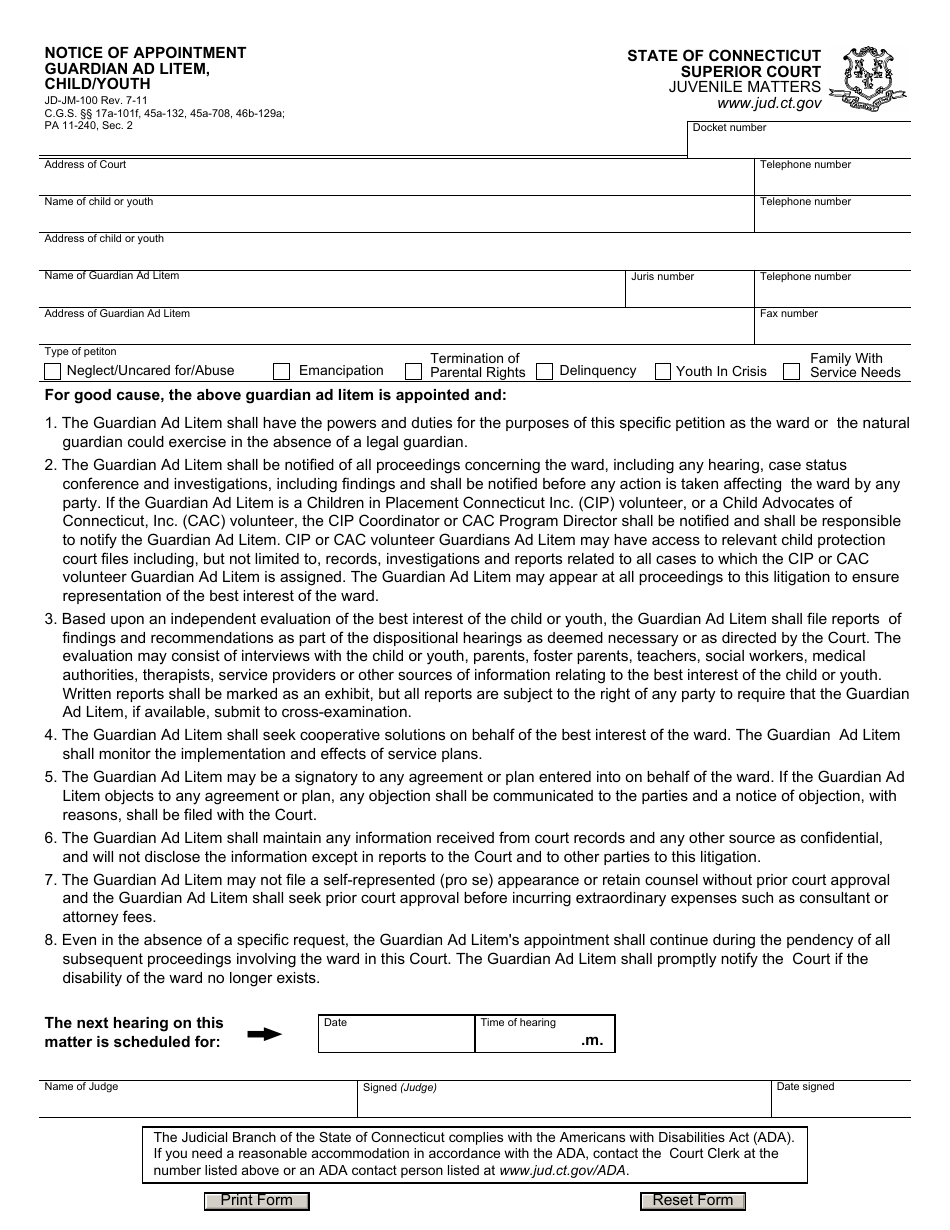 Form Jd-jm-100 - Fill Out, Sign Online And Download Fillable Pdf 