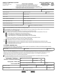 Form JD-JM-149 Order of Temporary Custody - Connecticut