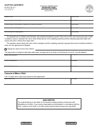 Document preview: Form JD-JM-197 Adoption Agreement - Connecticut