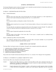 Instructions for Form DHS3095 Medi-Cal Home Office Cost Report - California, Page 2
