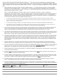 Form R-318 Application for Driver Education Program - Connecticut, Page 2