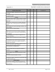 Appendix A Property Inspection Checklist Form - Arizona, Page 11