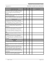 Appendix A Property Inspection Checklist Form - Arizona, Page 14