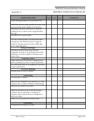 Appendix A Property Inspection Checklist Form - Arizona, Page 2