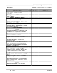Appendix A Property Inspection Checklist Form - Arizona, Page 6