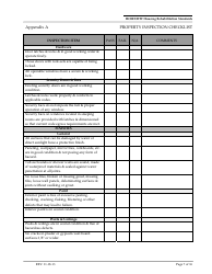Appendix A Property Inspection Checklist Form - Arizona, Page 7