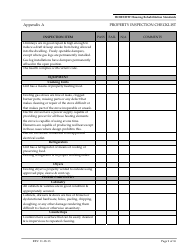 Appendix A Property Inspection Checklist Form - Arizona, Page 9