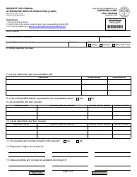 Document preview: Form JD-CV-130 Request for Judicial Alternative Dispute Resolution (J-Adr) - Connecticut