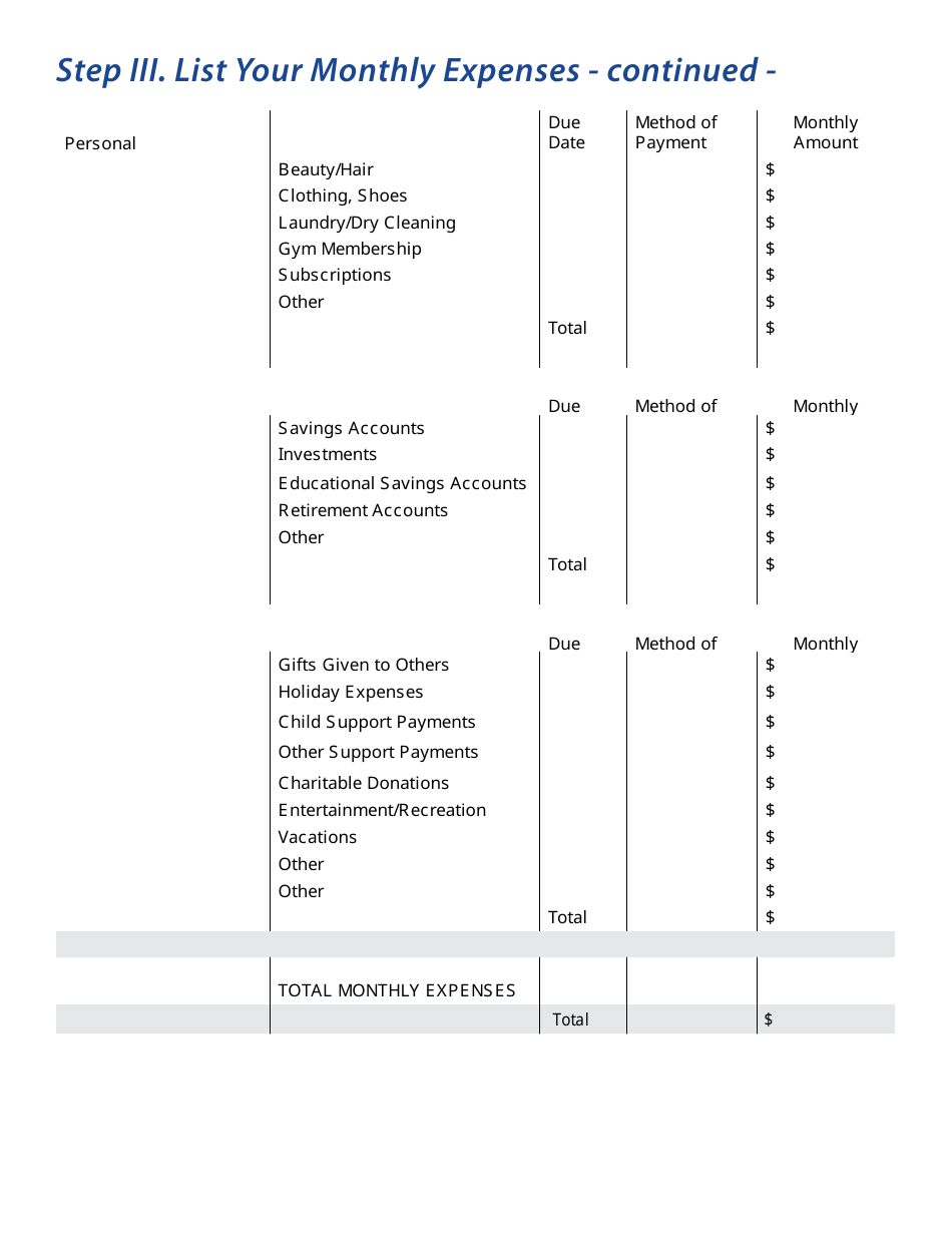 California Budget Worksheet - Fill Out, Sign Online And Download Pdf 