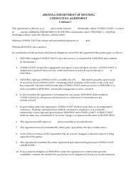 Document preview: Consulting Agreement Template - Arizona