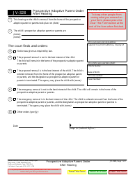 Document preview: Form JV-328 Prospective Adoptive Parent Order After Hearing - California