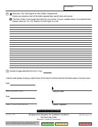 Form DV-120 Response to Request for Domestic Violence Restraining Order - California, Page 5