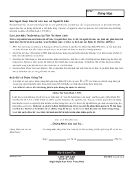 Form DV-110 V Temporary Restraining Order - California (Vietnamese), Page 6