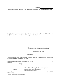 Form MC-120 Petition for 180-day Commitment - Alaska, Page 2