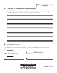 Form DV-120 V Response to Request for Domestic Violence Restraining Order - California (Vietnamese), Page 5