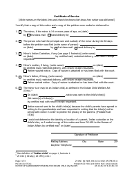 Form PG-621 Notice of Guardianship Hearing for Indian Child (By Petitioner) - Alaska, Page 3