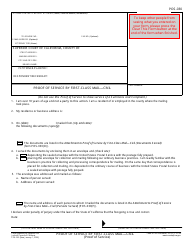 Form POS-030 &quot;Proof of Service by First-Class Mail - Civil&quot; - California