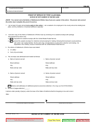 Form CM-200 Notice of Settlement of Entire Case - California, Page 2