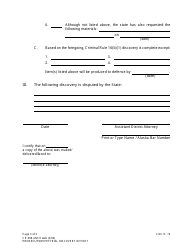Form CR-368 ANCH Prosecution Pretrial Discovery Report - Alaska, Page 3