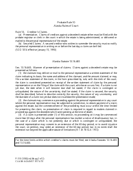 Form P-310 Claim Against Estate - Alaska, Page 2