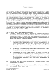 Form P-305 Demand for Notice - Alaska, Page 2