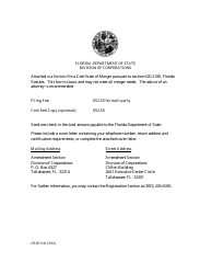 Document preview: Form CR2E114 Certificate of Merger for Florida Limited Partnership or Limited Liability Limited Partnership - Florida