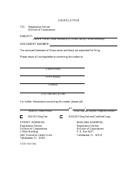 Form CR2E118 Statement of Dissociation for General Partner of Limited Partnership or Limited Liability Limited Partnership - Florida