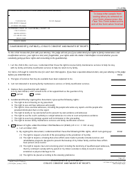 Form JV-419A Guardianship (Juvenile) - Child&#039;s Consent and Waiver of Rights - California