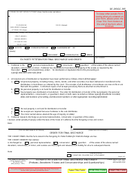 Document preview: Form DE-295 (GC-395) Ex Parte Petition for Final Discharge and Order - California