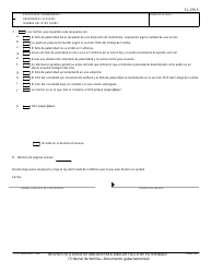 Formulario FL-276 S Respuesta a Aviso De Mocion Para Anular Fallo De Paternidad - California (Spanish), Page 2