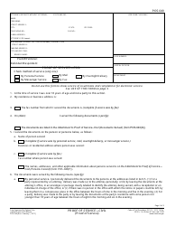 Form POS-040 Proof of Service - Civil - California