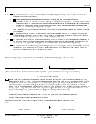 Form POS-040 Proof of Service - Civil - California, Page 2