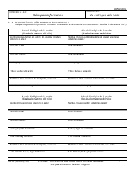 Formulario ICWA-030 S Aviso De Proceso De Custodia Para Un Nino Indigena - California (Spanish), Page 4