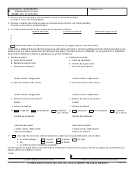 Formulario FL-191S Formulario Para Registrar Un Caso De Manutencion De Menores - California (Spanish), Page 2