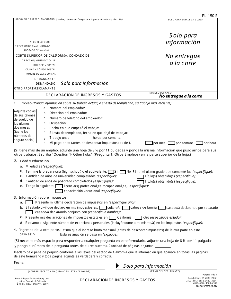 formulario-fl-150-s-download-printable-pdf-or-fill-online-declaracion