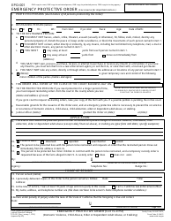 Document preview: Form EPO-001 Emergency Protective Order - California