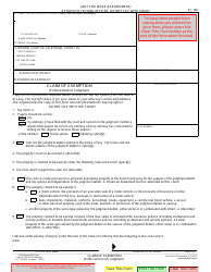Document preview: Form EJ-160 Claim of Exemption (Enforcement of Judgment) - California