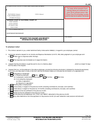 Document preview: Form FL-397 Request for Income and Benefit Information From Employer - California