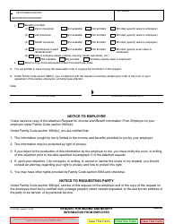 Form FL-397 Request for Income and Benefit Information From Employer - California, Page 2