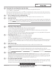 Form DV-100 V Request for Domestic Violence Restraining Order - California (Vietnamese), Page 3