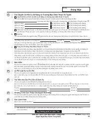 Form DV-100 V Request for Domestic Violence Restraining Order - California (Vietnamese), Page 4