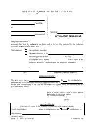 Document preview: Form CIV-690 Satisfaction of Judgment - Alaska