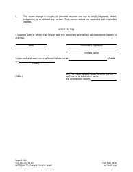 Form CIV-694 Petition to Change Child&#039;s Name - Alaska, Page 2