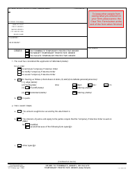 Document preview: Form AT-150 Order to Terminate, Modify, or Vacate Temporary Protective Order - California