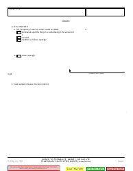 Form AT-150 Order to Terminate, Modify, or Vacate Temporary Protective Order - California, Page 2