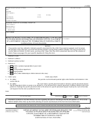 Form JV-822 Notice of Intent to File Writ Petition and Request for Record to Review Order Designating or Denying Specific Placement of a Dependent Child After Termination of Parental Rights - California