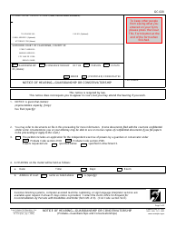 Document preview: Form GC-020 Notice of Hearing - Guardianship or Conservatorship - California