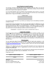 Form CIV-530 Notice of Garnishment and Notice of Right to Exemptions - Alaska, Page 2
