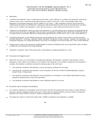 Form INT-120 Certification of Unavailability of Certified or Registered Interpreter - California, Page 2